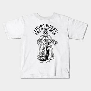 living rider motorcycle Kids T-Shirt